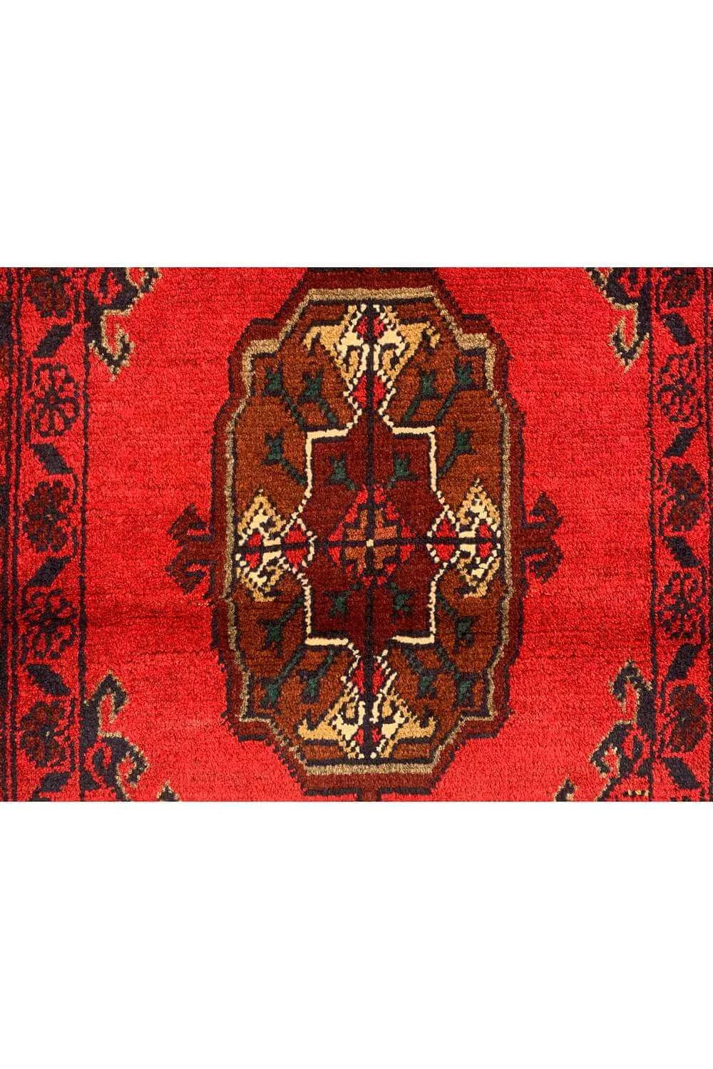 Fine Quality Hand Knotted Afghan Khal Muhammadi Wool Area Rug 4.9 x 1.9 Ft
