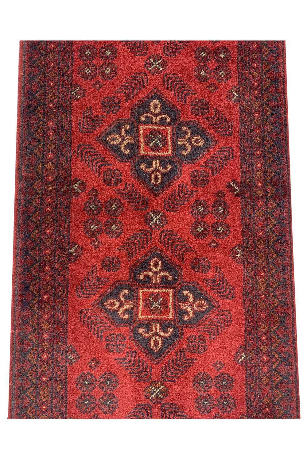 Fine Quality Hand Knotted Afghan Khal Muhammadi Wool Area Rug 4.11 x 1.10 Ft