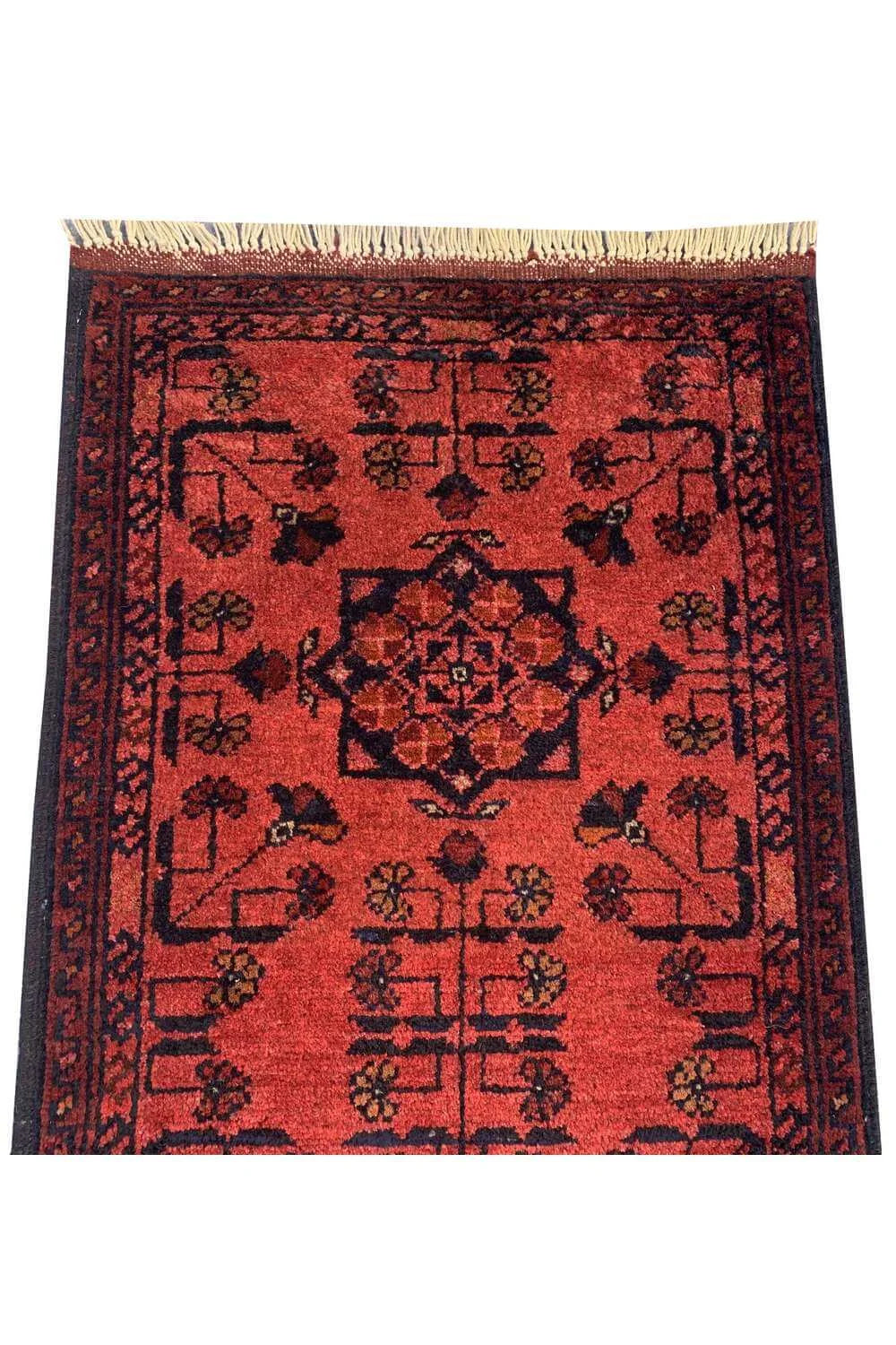 Fine Quality Hand Knotted Afghan Khal Muhammadi Wool Area Rug 4.10 x 1.9 Ft