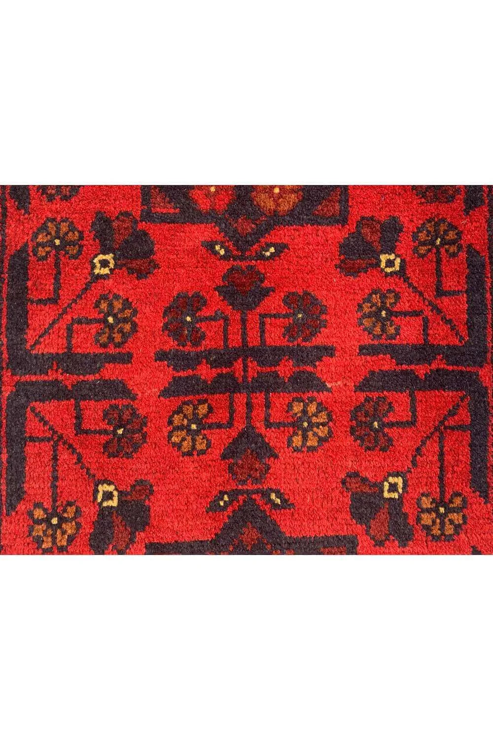 Fine Quality Hand Knotted Afghan Khal Muhammadi Wool Area Rug 4.10 x 1.9 Ft