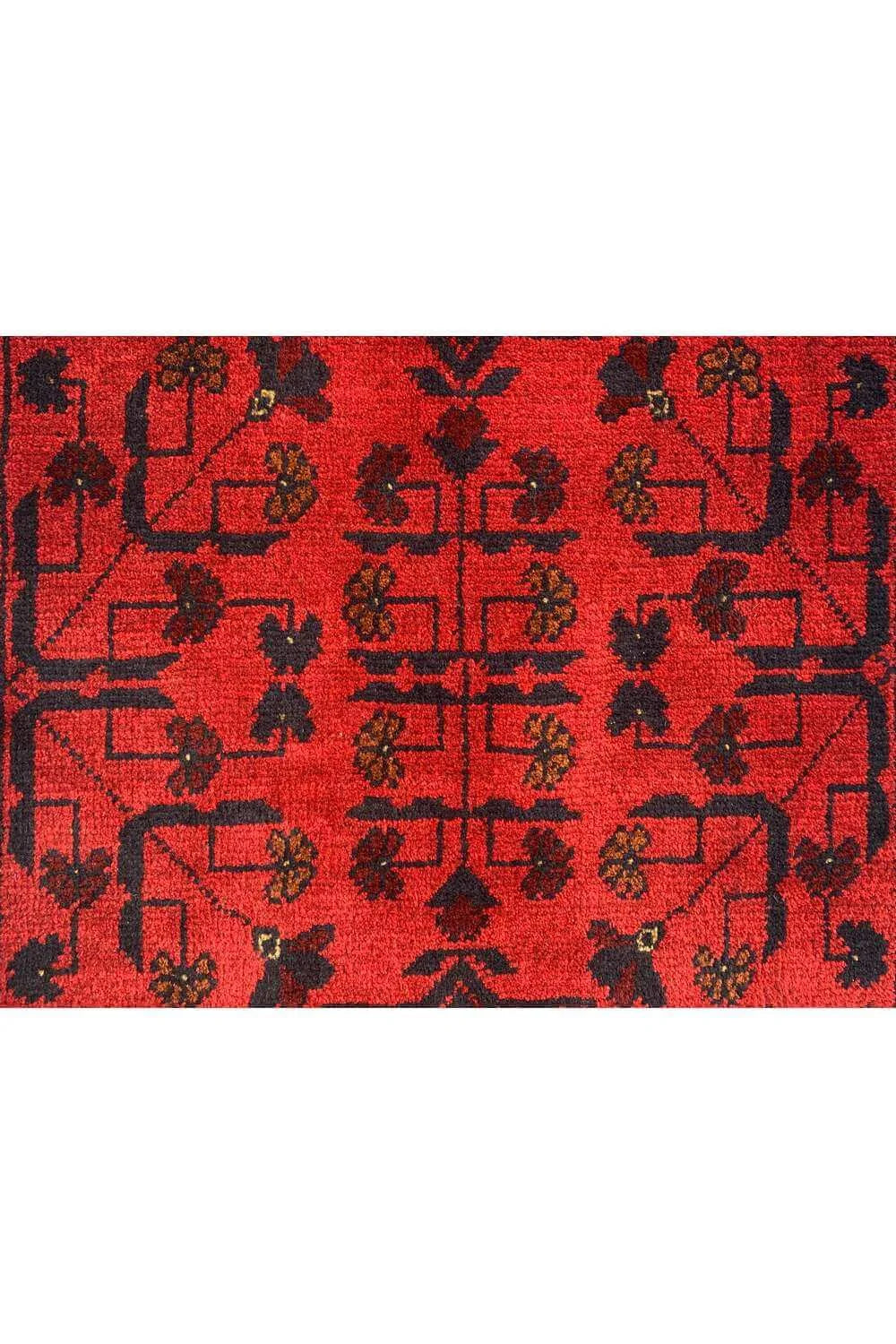 Fine Quality Hand Knotted Afghan Khal Muhammadi Wool Area Rug 4.9 x 1.8 Ft