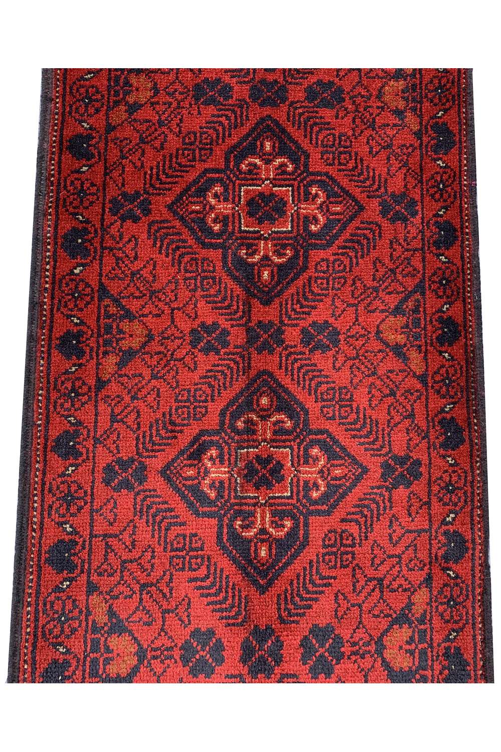 Fine Quality Hand Knotted Afghan Khal Muhammadi Wool Area Rug 5.0 x 1.9 Ft