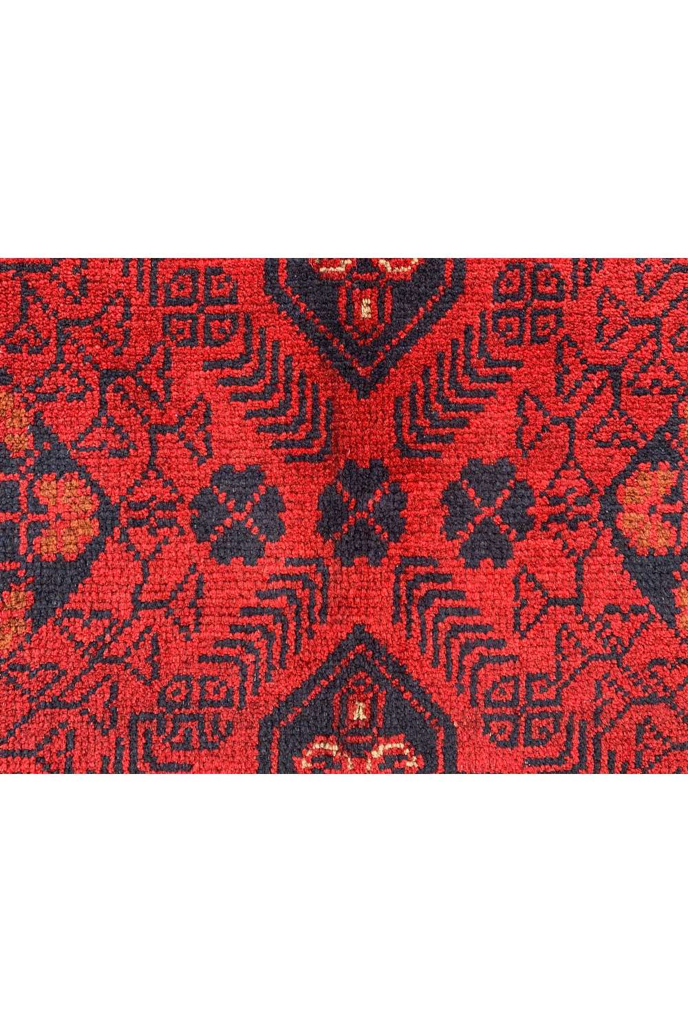Fine Quality Hand Knotted Afghan Khal Muhammadi Wool Area Rug 5.0 x 1.9 Ft