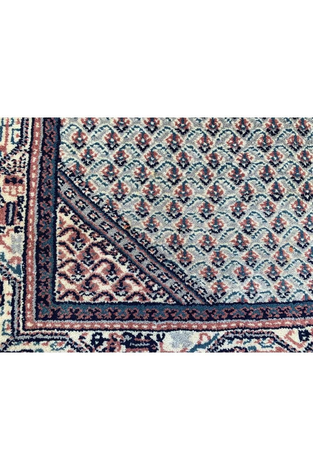 Amazing Hand Knotted Vintage Badam Gul Wool Area Rug 4.5 x 2.5 Ft