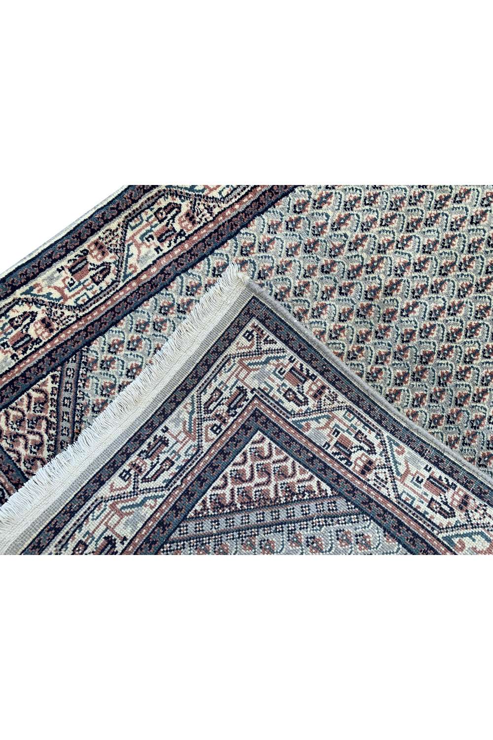 Amazing Hand Knotted Vintage Badam Gul Wool Area Rug 4.5 x 2.5 Ft