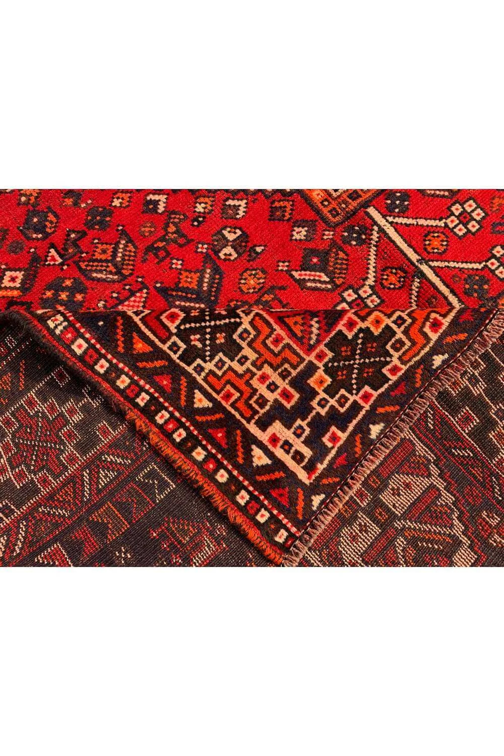 Authentic Hand Knotted Vintage Shrz Pictorial Wool Area Rug 7.9 x 5.5 Ft