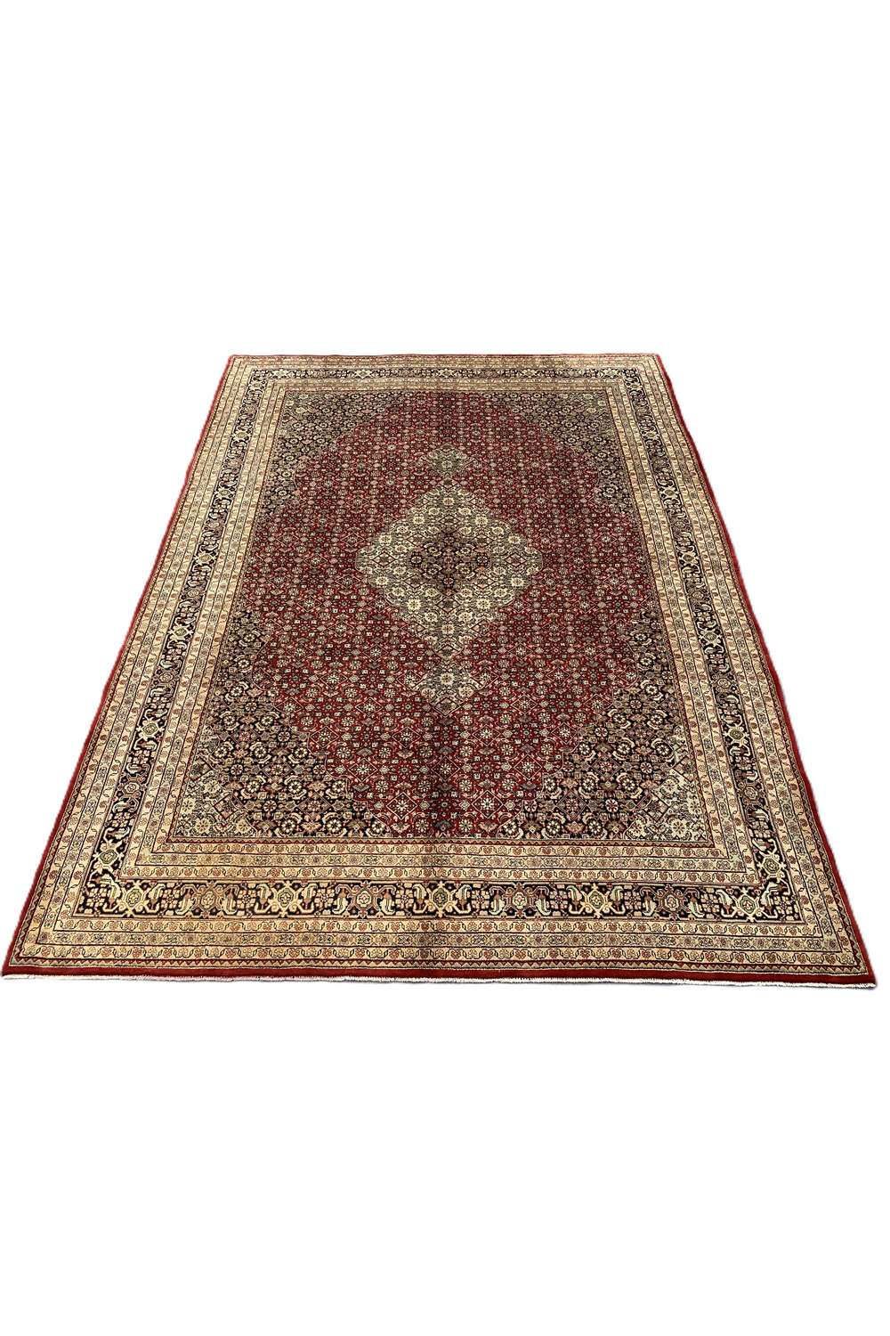 Amazing Hand Knotted Vintage Bijour Wool Area Rug 11.2 x 8.4 Ft