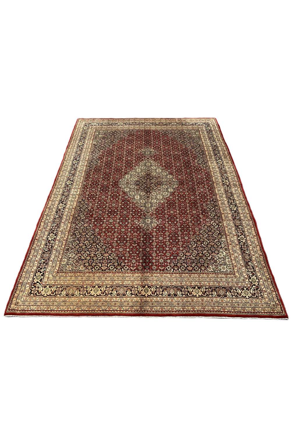 Amazing Hand Knotted Vintage Bijour Wool Area Rug 11.2 x 8.4 Ft