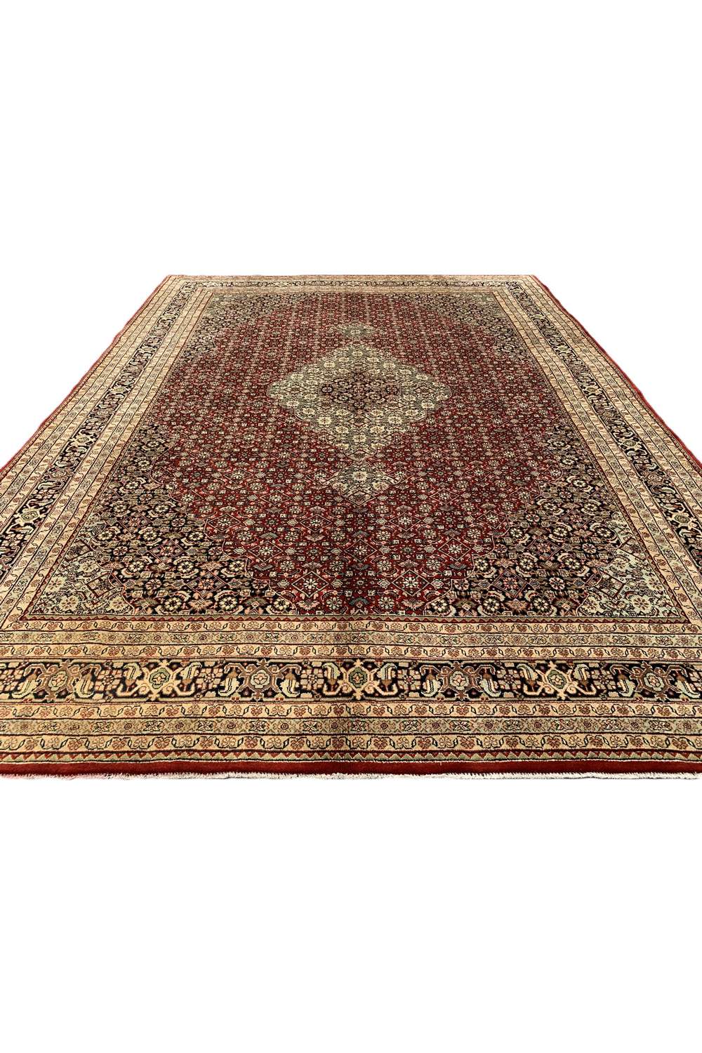 Amazing Hand Knotted Vintage Bijour Wool Area Rug 11.2 x 8.4 Ft