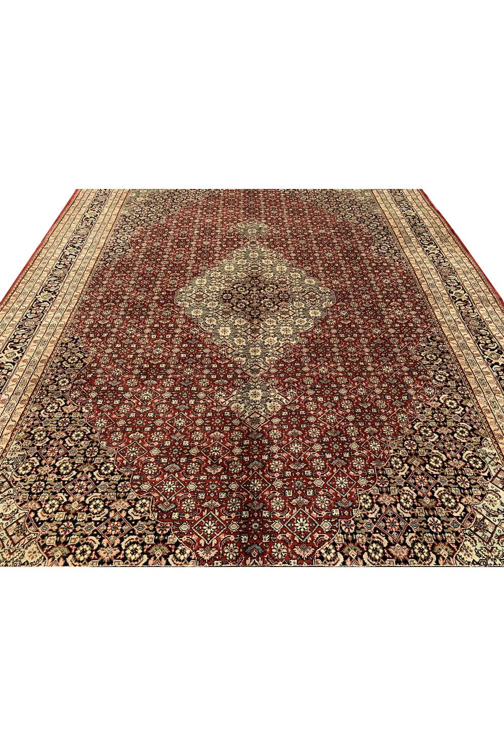 Amazing Hand Knotted Vintage Bijour Wool Area Rug 11.2 x 8.4 Ft