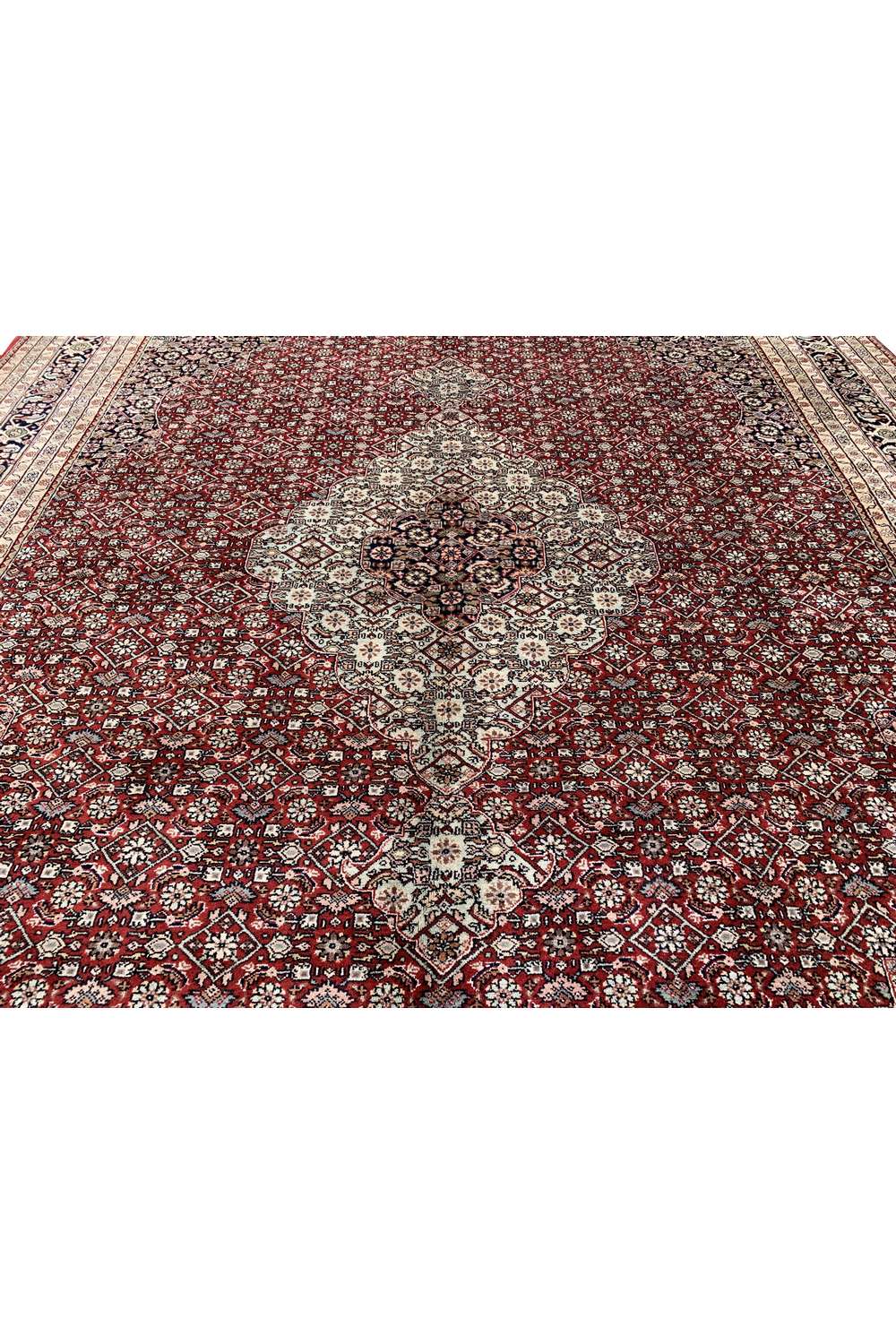 Amazing Hand Knotted Vintage Bijour Wool Area Rug 11.2 x 8.4 Ft