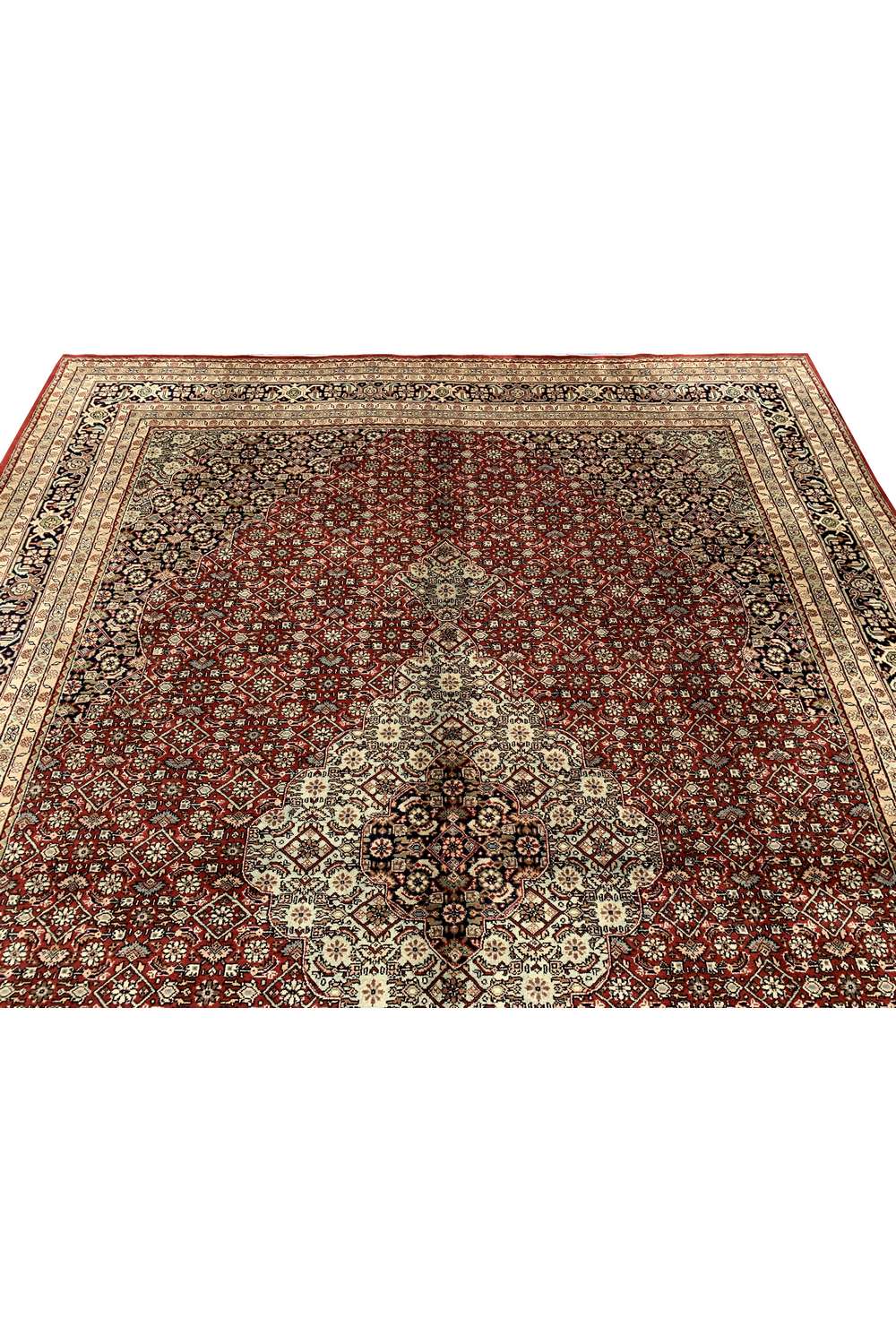 Amazing Hand Knotted Vintage Bijour Wool Area Rug 11.2 x 8.4 Ft
