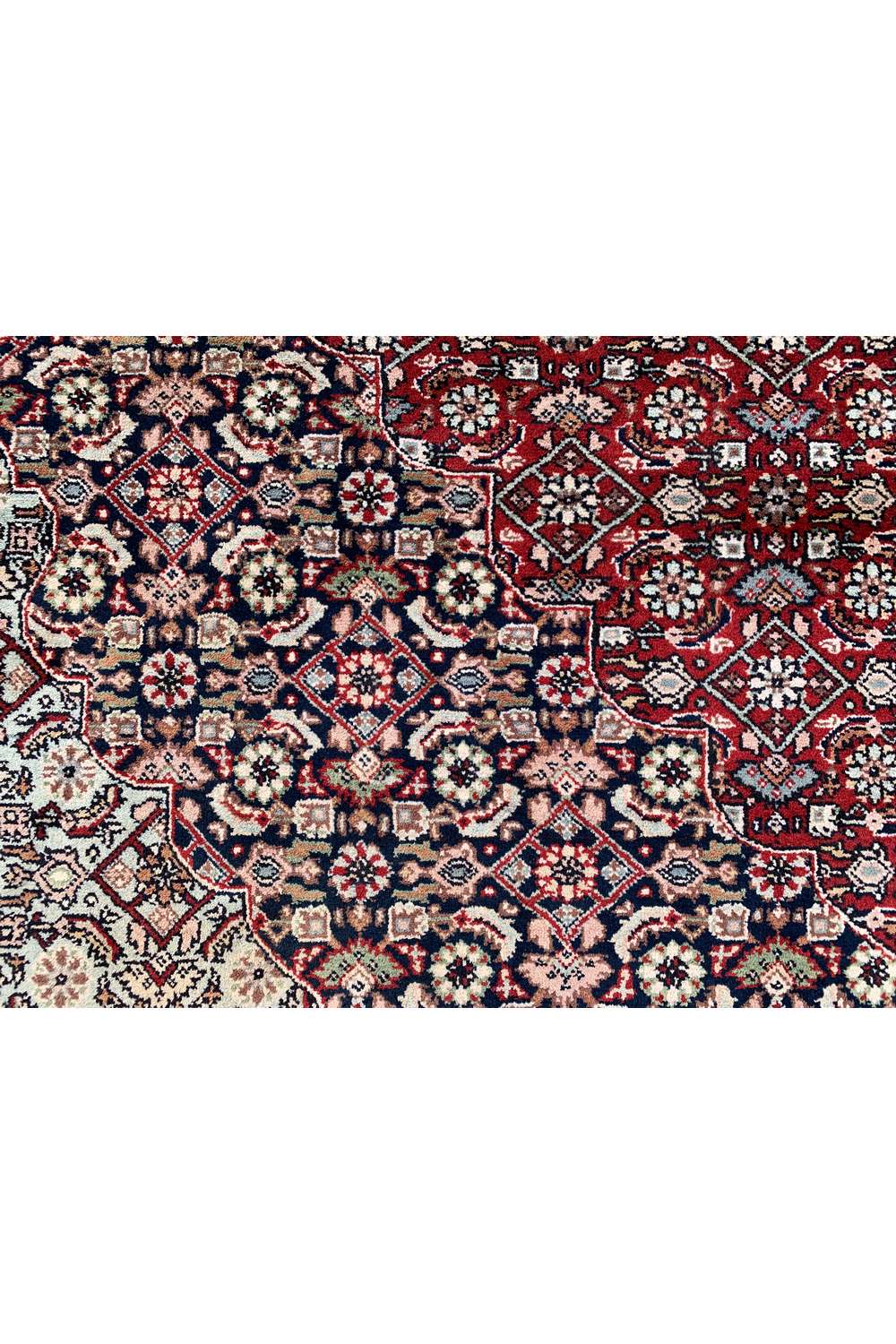 Amazing Hand Knotted Vintage Bijour Wool Area Rug 11.2 x 8.4 Ft