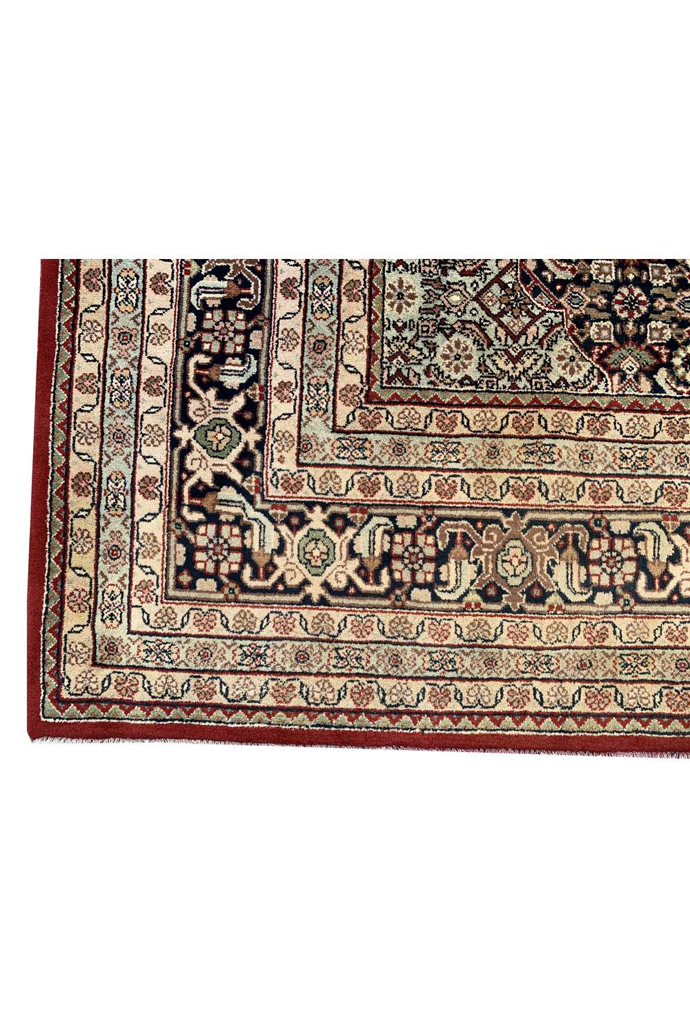 Amazing Hand Knotted Vintage Bijour Wool Area Rug 11.2 x 8.4 Ft