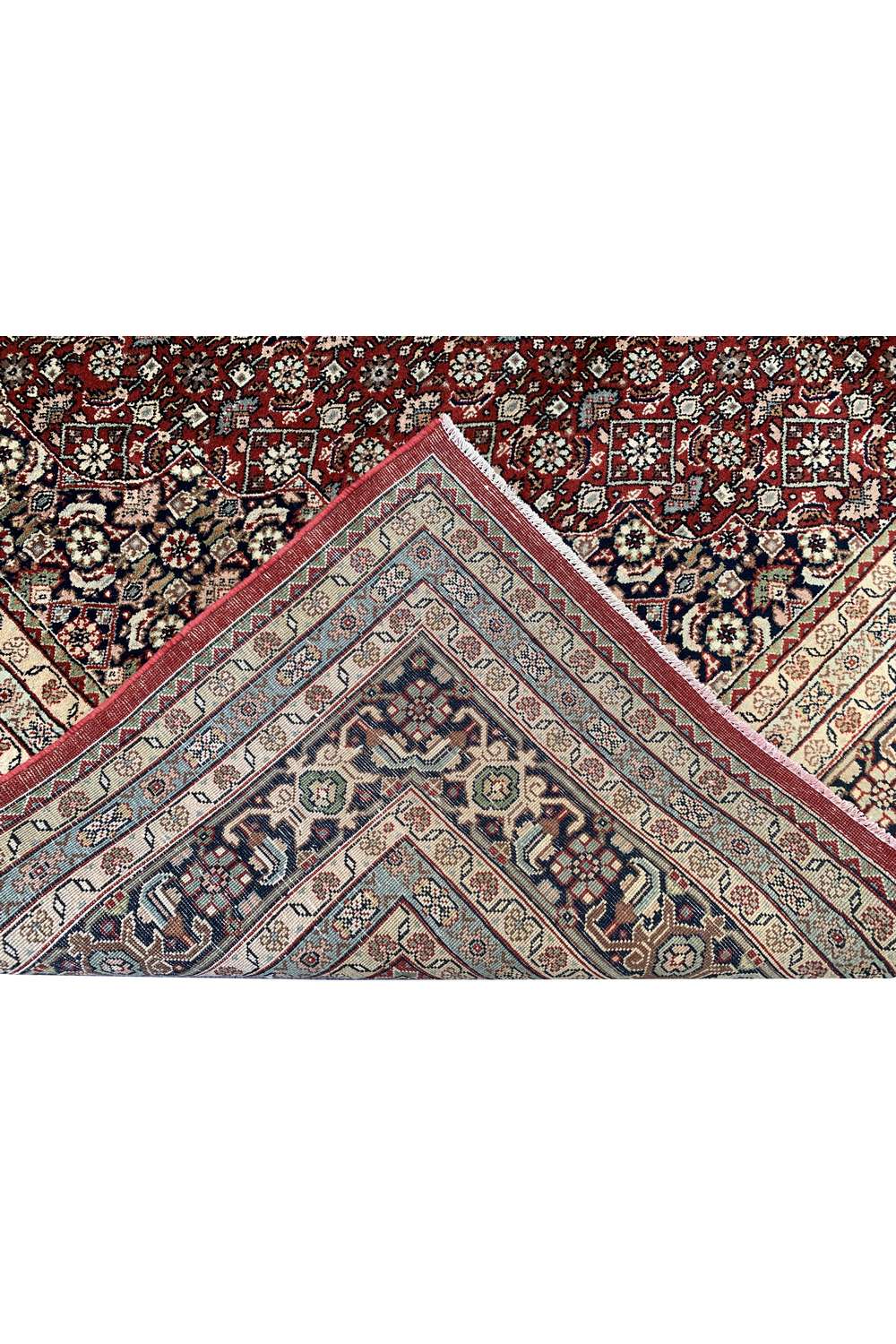 Amazing Hand Knotted Vintage Bijour Wool Area Rug 11.2 x 8.4 Ft