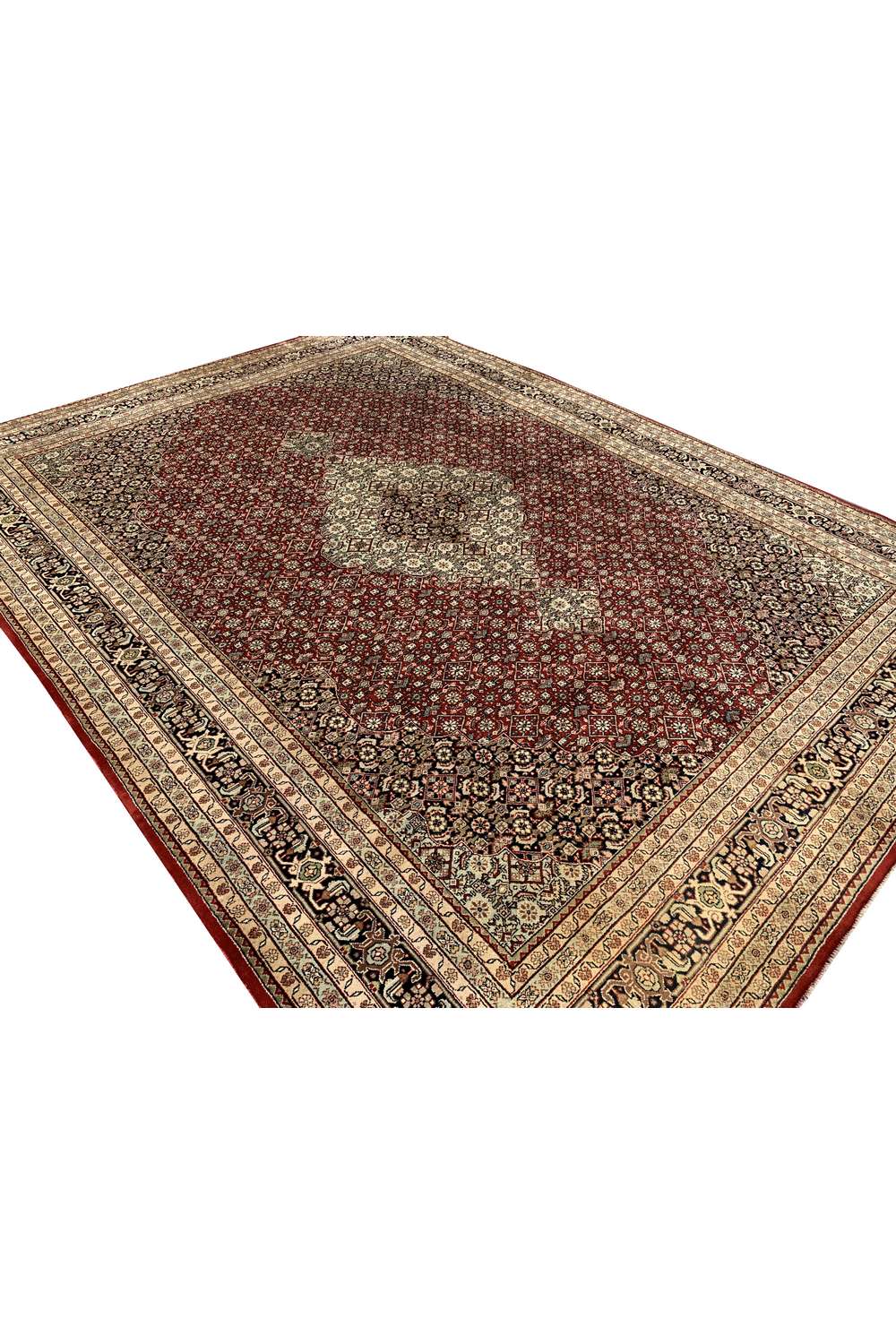 Amazing Hand Knotted Vintage Bijour Wool Area Rug 11.2 x 8.4 Ft