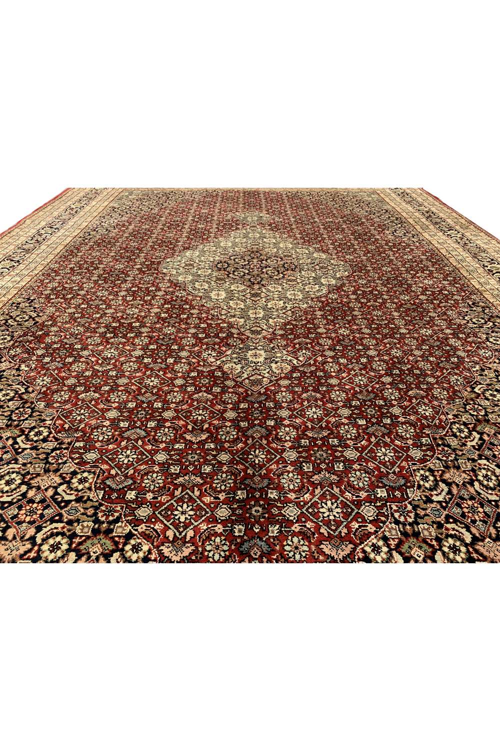 Amazing Hand Knotted Vintage Bijour Wool Area Rug 11.2 x 8.4 Ft