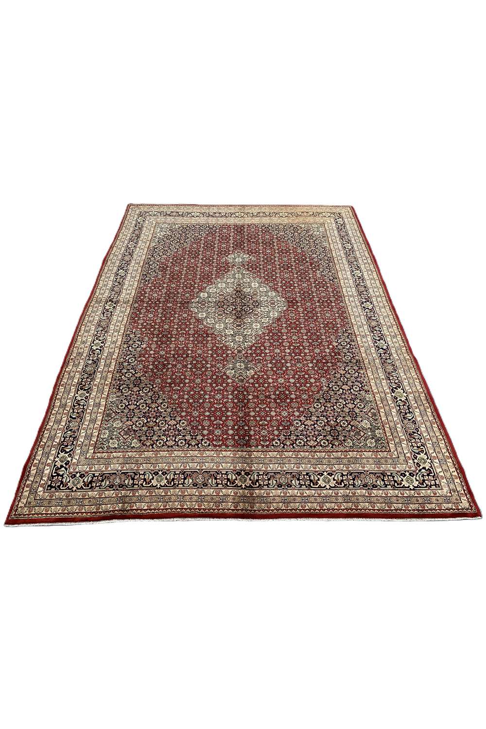 Amazing Hand Knotted Vintage Bijour Wool Area Rug 11.2 x 8.4 Ft