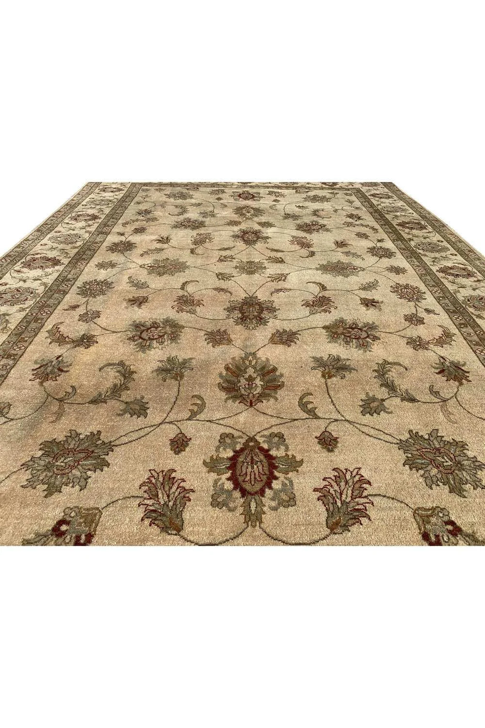 Amazing Hand Knotted Vintage Afghan Chobi Wool Area Rug 11.8 x 7.11 Ft