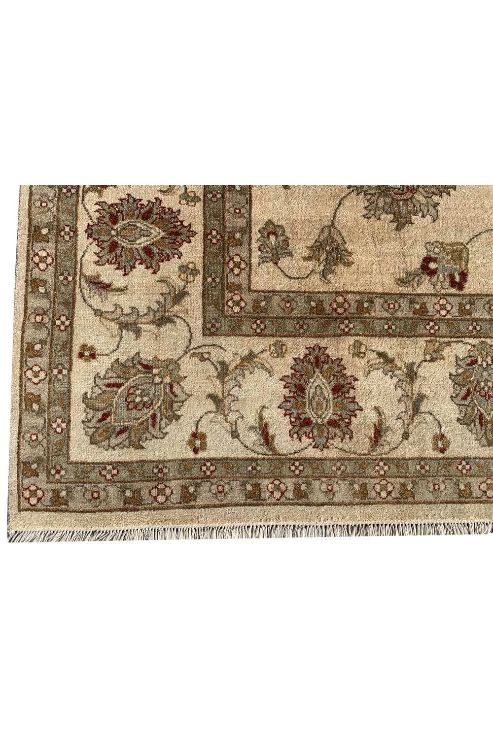 Amazing Hand Knotted Vintage Afghan Chobi Wool Area Rug 11.8 x 7.11 Ft