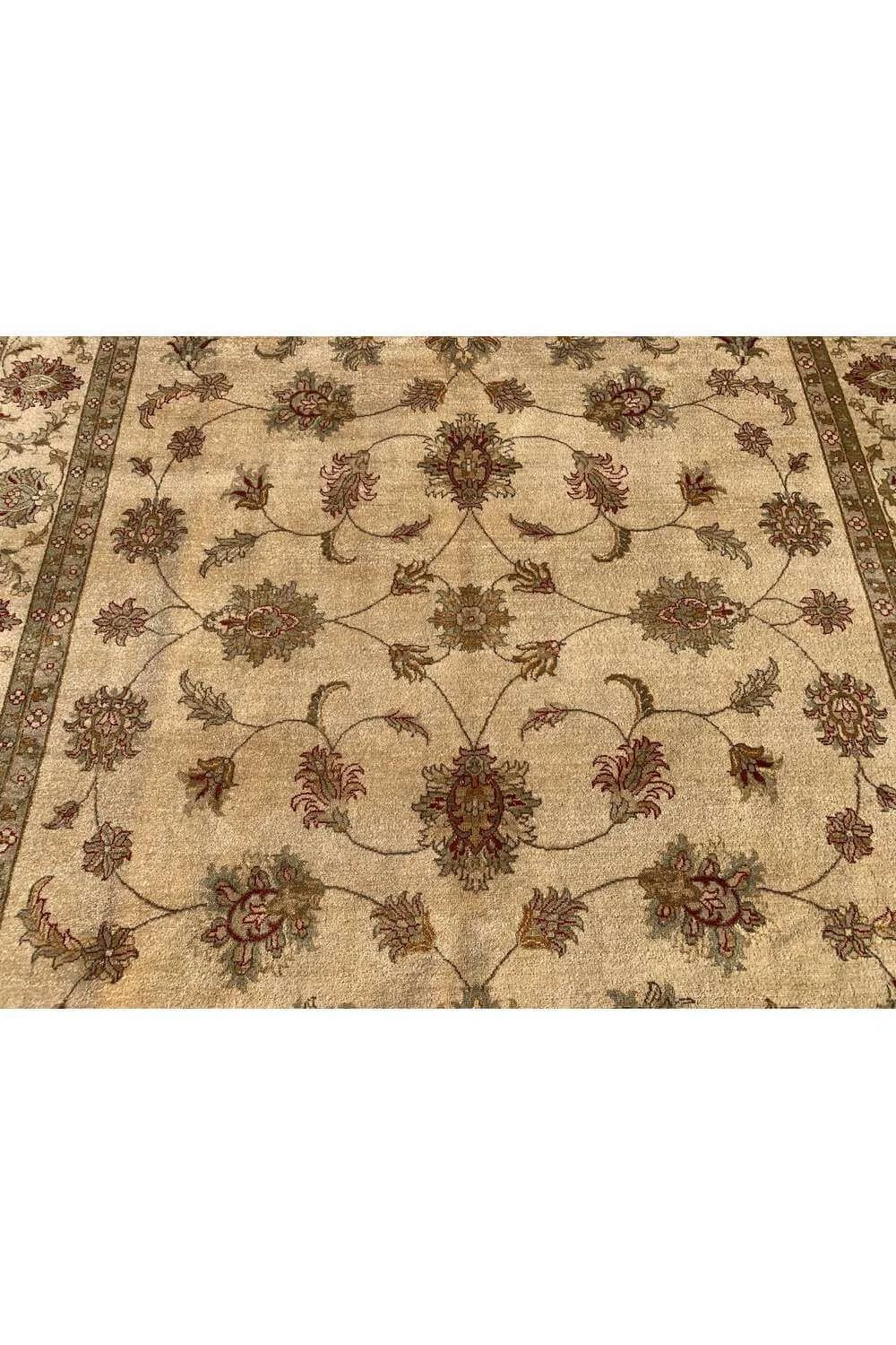 Amazing Hand Knotted Vintage Afghan Chobi Wool Area Rug 11.8 x 7.11 Ft