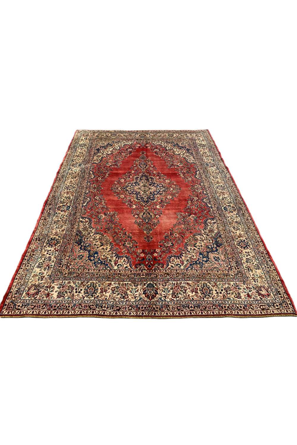 Amazing Hand Knotted Antique Persian Hamadan Wool Area Rug 12.2 x 8.10 Ft
