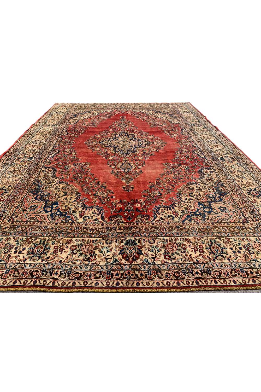 Amazing Hand Knotted Antique Persian Hamadan Wool Area Rug 12.2 x 8.10 Ft